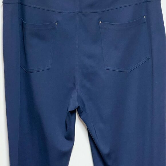 NWT Lysse New York Navy Lightweight Ankle Baby Bootcut Ponte Pant Sz 2X - Picture 9 of 14